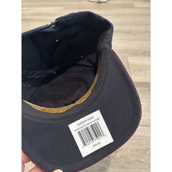 Howler Bros Corduroy Hat Baseball Cap Blue Script Snapback NWT Casual - Picture 5 of 5